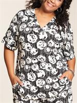 Studio - Vitta Bluse, Sort/Hvid
